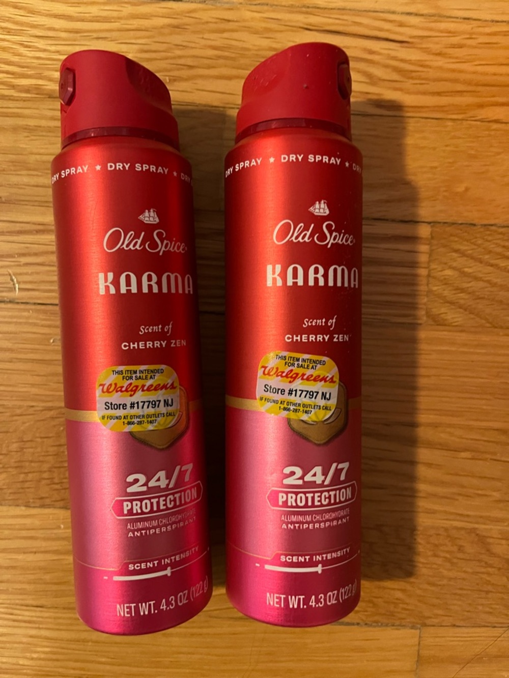 2pk Old Spice KARMA scent of CHERRY ZEN (New)